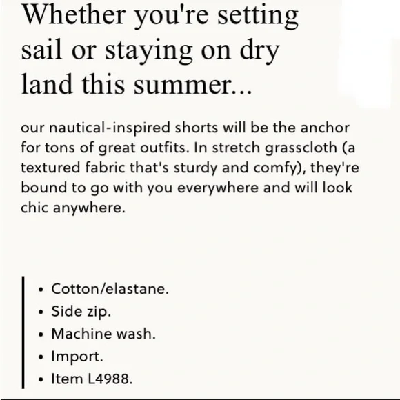 j. Crew High-Rise Grasscloth Sailor Shorts in Navy/Ivory Stripes Size 0 (26) - Picture 9 of 9